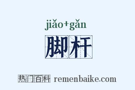 脚杆是什么意思的图片